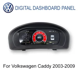 Volkswagen Caddy 2003-2009 9-tommer digital instrumentklynge hovedvisning