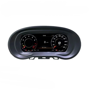 Prelingcar 9 tommer LCD digitalt instrumentbræt med frontvisning til VW Polo 6R 2008-2016, Vento og CrossFox 2015