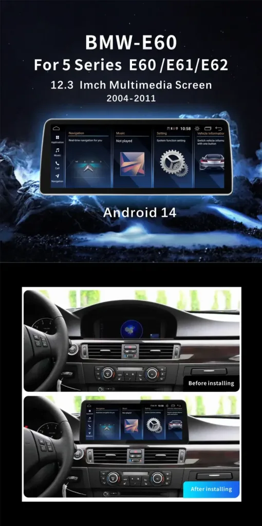 BMW E60 E90 Hovedenhed 2005-2008 | CarPlay Android Auto DSP