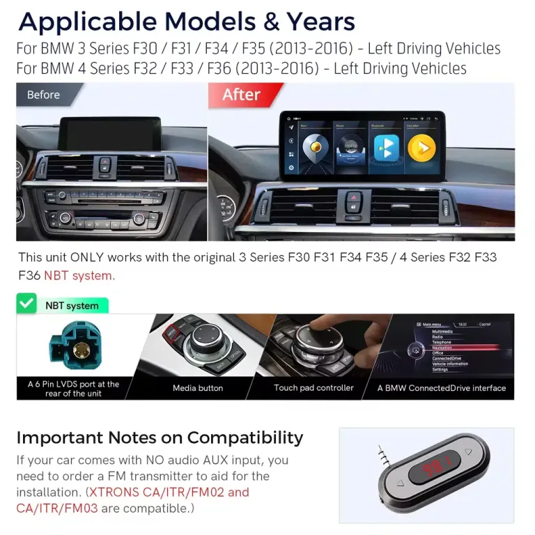 BMW F30 NBT EVO Android Unit