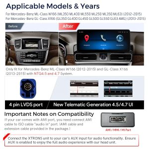 Mercedes-Benz GLE Android-hovedenhed