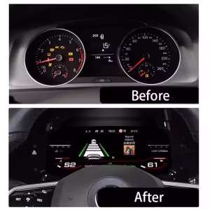 Volkswagen Digital Instrument Cluster til Golf 7, Passat B8 og CC med 12,3 tommer IPS LCD-skærm