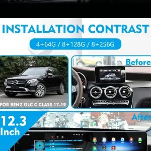 Mercedes W205 Android-hovedenhed