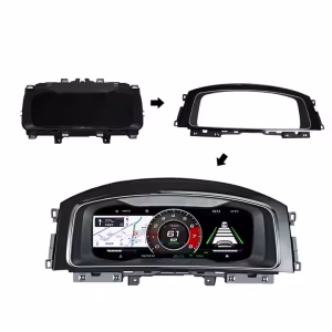 Monteringsramme til Volkswagen Digital Instrument Cluster til Golf 7, Passat B8 og CC med 12,3-tommers skærm