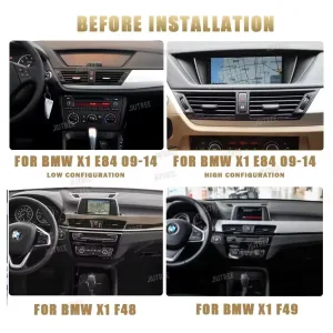 BMW X1 Android-hovedenhed 2009-2015 | CarPlay-stereo