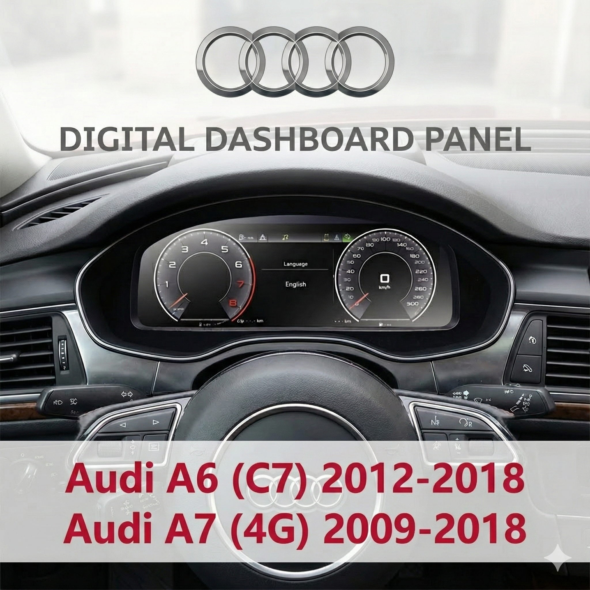 Montering af LCD-instrumentpanel til Audi A6 og A7 Audi A6 A7 Virtual Cockpit
