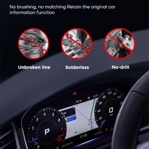 Audi A6 A7 C7 LCD instrumentpanel detaljevisning