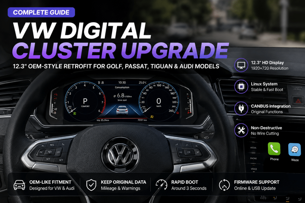 Vejledning til opgradering af VW Digital Cluster
