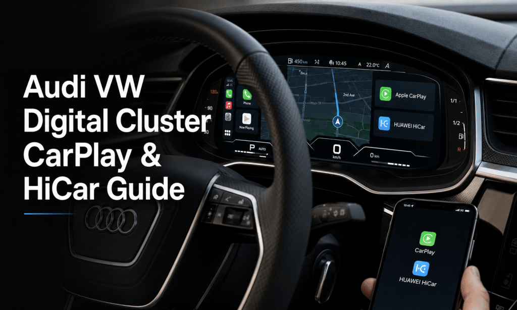 Tilslut trådløs CarPlay til Audi VW Digital Cluster installationsguide