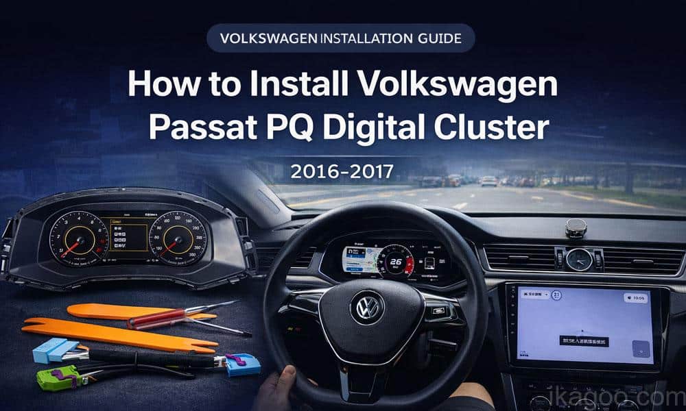 Sådan installeres Volkswagen Passat PQ Digital Cluster