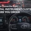 Sådan vælger du den rigtige digitale instrumentgruppe, før du bestiller