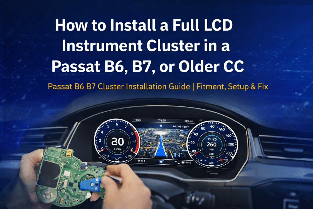 Passat B6 B7 Cluster Installationsvejledning | Montering, opsætning og reparation