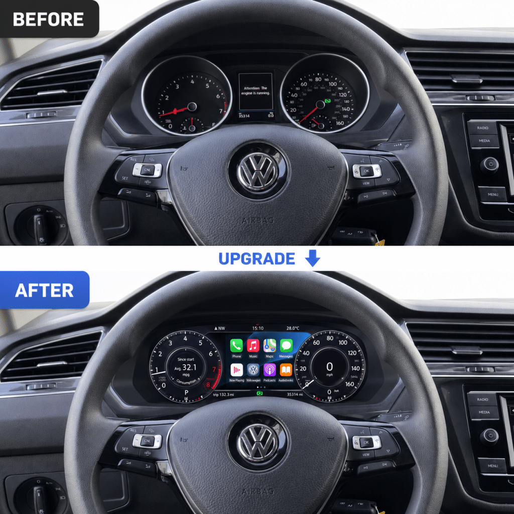 VW Tiguan 2017–2022 digital klynge