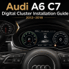 Sådan installerer du et digitalt instrumentpanel til Audi A6 C7 (2012-2018)