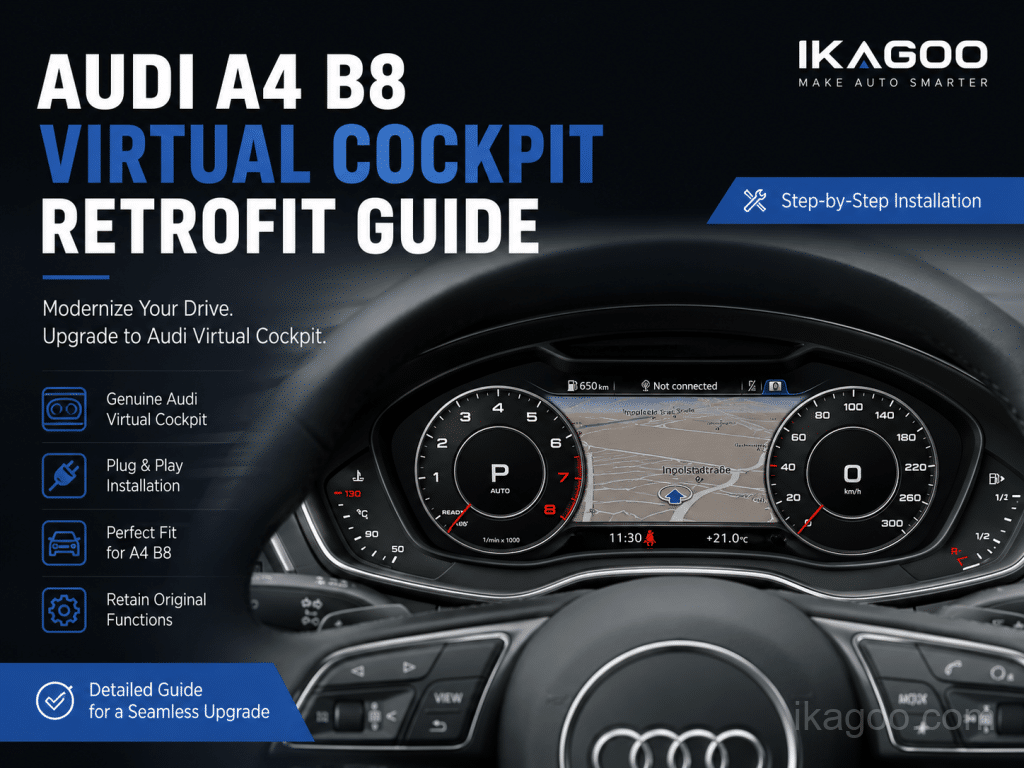 Audi A4 B8 Virtual Cockpit eftermontering: MMI, OEM-følelse, montering og køberspørgsmål
