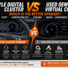 Bedste opgradering til digital instrumentering: OEM-stil vs. brugt OEM Virtual Cockpit