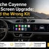 Porsche Cayenne 2018–2023: Opgradering til dobbeltskærm monteret i kabinen